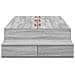 Struttura Letto con Contenitore Grigio Sonoma 90x200 cm - Foto miniatura 7