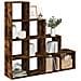 Libreria 4 Ripiani Rovere Fumo 131,5x29x131,5 cm in Truciolato - Foto miniatura 2