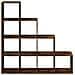Libreria 4 Ripiani Rovere Fumo 131,5x29x131,5 cm in Truciolato - Foto miniatura 5
