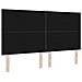Testiera LED Geometrico Grigio scuro 180 cm Velluto - Foto miniatura 7