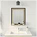 Specchio da Bagno  con Mensola in Rovere Sonoma 50x12x60 cm Legno Ingegnerizzato - Foto miniatura 4
