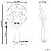 Kit Doccia Con Soffione E Flessibile Iquira 4 Funzioni Nero - Foto miniatura 7