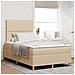 Letto a molle con materasso Crema 120 x 200 cm Tessuto - Foto miniatura 2