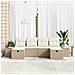 Set Divano da Giardino 6 pcs Beige 55 x 62 x 69 cm Poly Rattan - Foto miniatura 3