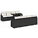 Set Divano da Giardino 9 pcs Nero 100 x 55 x 73 cm Poly Rattan - Foto miniatura 1