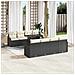 Set Divano da Giardino 9 pcs Nero 100 x 55 x 73 cm Poly Rattan - Foto miniatura 3