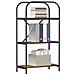Libreria Rovere fumo 60 x 30 x 109 cm Legno multistrato - Foto miniatura 3