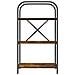Libreria Rovere fumo 60 x 30 x 109 cm Legno multistrato - Foto miniatura 5