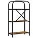 Libreria Rovere fumo 60 x 30 x 109 cm Legno multistrato - Foto miniatura 7