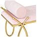 Sgabello In Velluto Rosa E Metallo Oro 112,5x49x53h - Foto miniatura 4