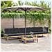 Set Divani Pallet Giardino 4pz Cuscini Legno Massello Acacia - Foto miniatura 2