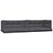 Set Divani Pallet Giardino 4pz Cuscini Legno Massello Acacia - Foto miniatura 6