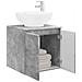 Mobile Lavabo da Parete Grigio Cemento 49,5 x 44,5 x 65 cm - Foto miniatura 2