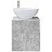 Mobile Lavabo da Parete Grigio Cemento 49,5 x 44,5 x 65 cm - Foto miniatura 3