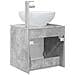 Mobile Lavabo da Parete Grigio Cemento 49,5 x 44,5 x 65 cm - Foto miniatura 4