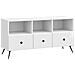 Mobile TV Bianco Lucido 102 x 34,5 x 50 cm Legno ingegnerizzato - Foto miniatura 1