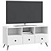 Mobile TV Bianco Lucido 102 x 34,5 x 50 cm Legno ingegnerizzato - Foto miniatura 2