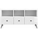Mobile TV Bianco Lucido 102 x 34,5 x 50 cm Legno ingegnerizzato - Foto miniatura 4