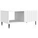 Tavolino da salotto Bianco 90 x 50 x 40 cm Legno ingegnerizzato - Foto miniatura 1