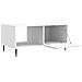 Tavolino da salotto Bianco 90 x 50 x 40 cm Legno ingegnerizzato - Foto miniatura 5