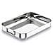 61530 - Teglia da forno con manico pieghevole 30x22 cm. Acciaio inox 18% CR. - Foto miniatura 1