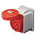 Presa Fissa Da Parete A 10° Stagna Ip67 2p+t 16a 200 250v 50/60hz 6h Cablaggio A Vite - Foto miniatura 1