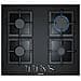 Piano Cottura EP6A6PB20 a Gas 4 Fuochi Gas Colore Nero - Foto miniatura 3