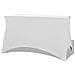 Fodere Elasticizzate Per Tavolo 2 Pezzi 120x60,5x74 Cm Bianche - Foto miniatura 1