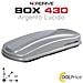 Box Da Tetto Baule Portatutto 430l Argento Lucido Abs - Foto miniatura 1