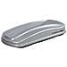 Box Da Tetto Baule Portatutto 430l Argento Lucido Abs - Foto miniatura 2