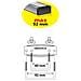Box Da Tetto Baule Portatutto 430l Argento Lucido Abs - Foto miniatura 10
