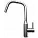 Miscelatore Monocomando con canna girevole e doccetta estraibile Dora Plus 20x38 cm Inox Inox - Foto miniatura 2