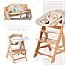 Pappa Alpha In Legno Seggiolone, A Partire Da 6 Mesi, Cresce Con Il Bambino, Altezza Regolabile, Portata Di 90 Kg, White (bianco)  - Foto miniatura 2