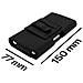 Custodia Cintura Smartphone 5.3, 5.5 Protezione Attacco Clip / Passante - Nero - Foto miniatura 7