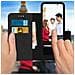 Custodia Smartphone Universale 5,5 Pollici Slide Cover Portacarte Nero - Foto miniatura 2