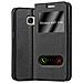 Custodia Libro Per Samsung Galaxy S7 In Nero Cometa - Con Funzione Stand E Chiusura Magnetica - Portafoglio Cover Case Wallet Book Etui Protezione - Foto miniatura 1