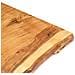 Piano Per Lavabo Bagno In Massello Di Acacia 140x55x3,8 Cm - Foto miniatura 3