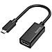 Cavetto adattatore USB Type C M / HDMI F, Ultra HD 4K, nero (Pack PC) - Foto miniatura 1
