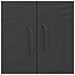 Armadietto Nero 80x35x101,5 Cm In Acciaio - Foto miniatura 7