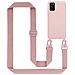 Catena Di Telefoni Cellulari Compatibile Con Samsung Galaxy A02s In Liquid Rosa - Coperchio Di Protezione In Silicone Con Cordino Regolabile In Lunghezza - Foto miniatura 1