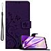Custodia Compatibile Con Samsung Galaxy A30s / A50 S / A50 In Lilla Scuro Fiore - Coperchio Protettivo In Design Floreale Con Chiusura Magnetica, Funzione Stand E Slot Per Carte - Foto miniatura 1