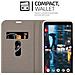 Custodia Compatibile Con Google Pixel 2 Xl In Grigio Nero - Coperchio Protettiva Con Chiusura Magnetica, Funzione Stand E Tasca Per Le Carte - Foto miniatura 7