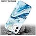Cadorabo Custodia Compatibile Con Apple Iphone 12 Pro Max In Marmo Bianco Blu No. 24 - Coperchio Protettivo In Silicone Tpu Con Motivo A Mosaico - Foto miniatura 4