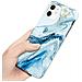 Cadorabo Custodia Compatibile Con Apple Iphone 12 Pro Max In Marmo Bianco Blu No. 24 - Coperchio Protettivo In Silicone Tpu Con Motivo A Mosaico - Foto miniatura 5