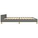 Giroletto senza Materasso Grigio Scuro 200x200 cm Tessuto - Foto miniatura 3