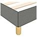 Giroletto senza Materasso Grigio Scuro 200x200 cm Tessuto - Foto miniatura 5