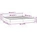 Giroletto senza Materasso Grigio Scuro 200x200 cm Tessuto - Foto miniatura 9