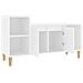Mobile Porta Tv Bianco 100x35x55 Cm In Legno Multistrato - Foto miniatura 6