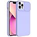 Custodia Tpu Silicone Slide Cover Case Per Apple Iphone 14 Pro Max Lilla - Foto miniatura 1