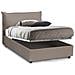Letto Piazza E Mezza Angela, Letto Contenitore Con Rivestimento In Ecopelle, 100% Made In Italy, Apertura Frontale, Adatto Per Materasso Cm 120x190, Tortora - Foto miniatura 2
